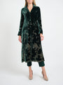 Whitehall Coat Dark Green Latimer Silk Velvet