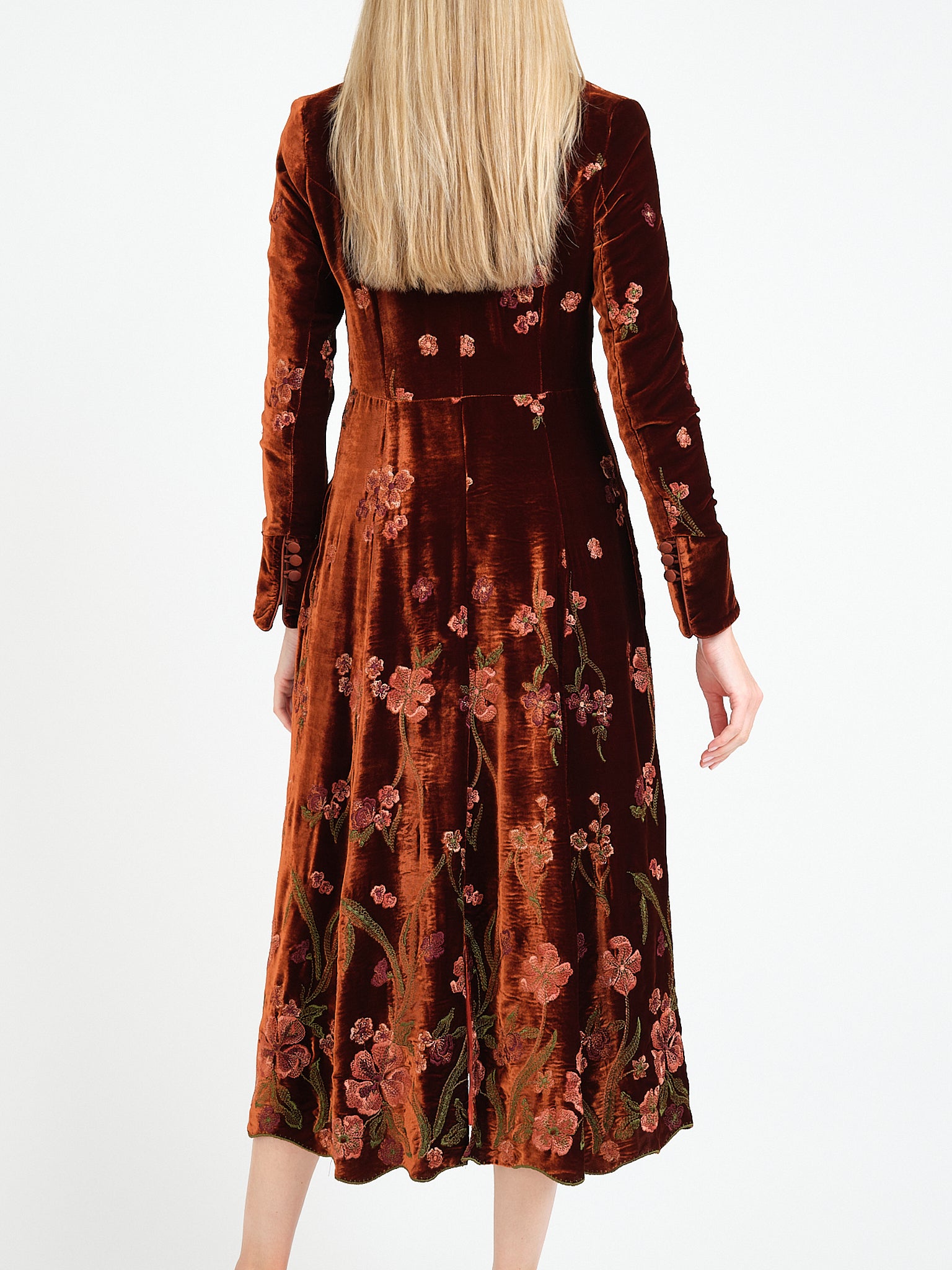 Whitehall Coat Fox Brown Caswell Silk Velvet
