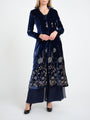 Whitehall Coat Royal Blue Papavar Silk Velvet
