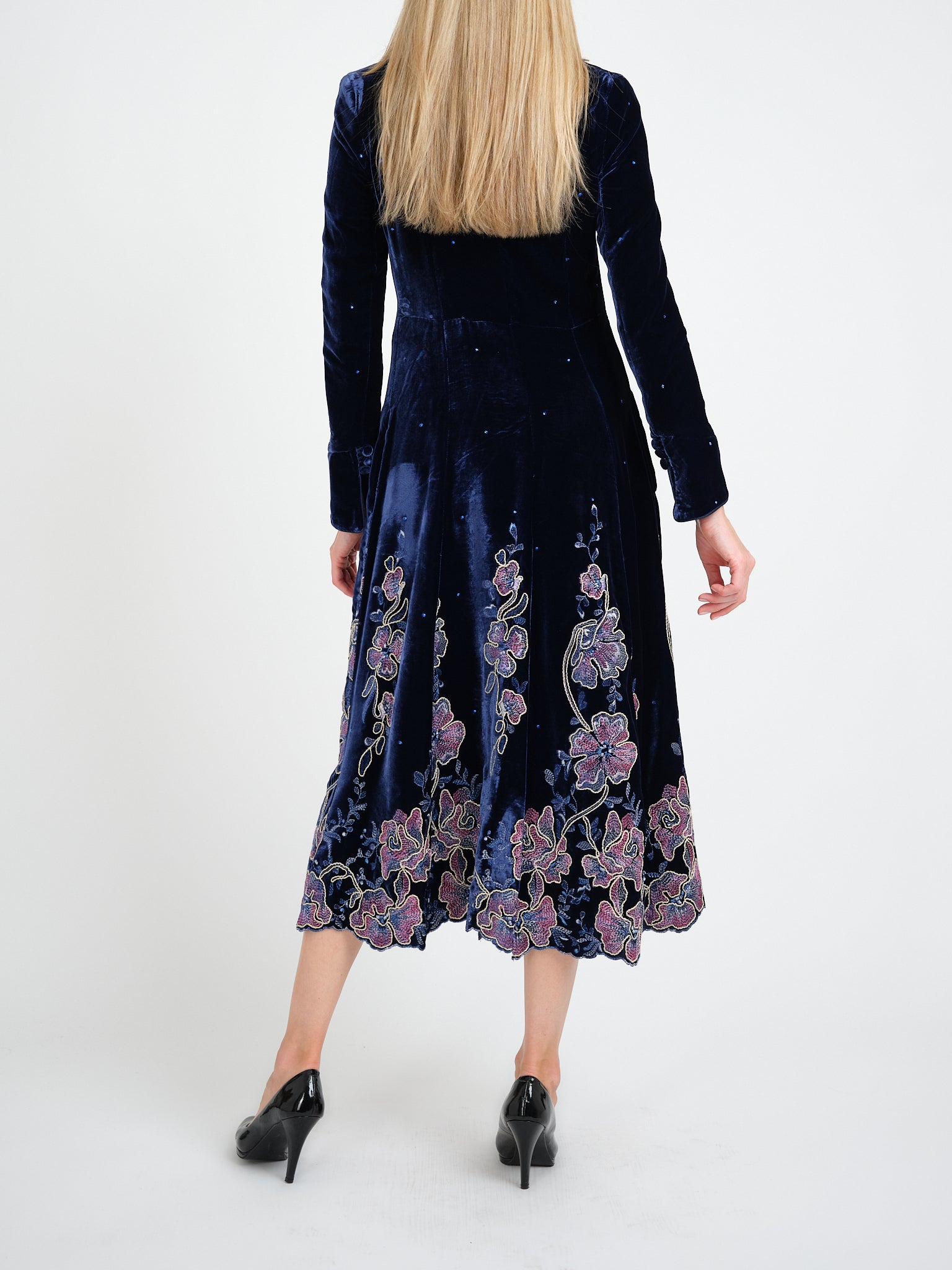 Whitehall Coat Royal Blue Sulgrave Silk Velvet