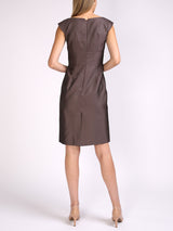 Marie Classic Dress Dried Lavender Connaught Silk