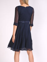 Serena Circle Dress Midnight Silk Georgette