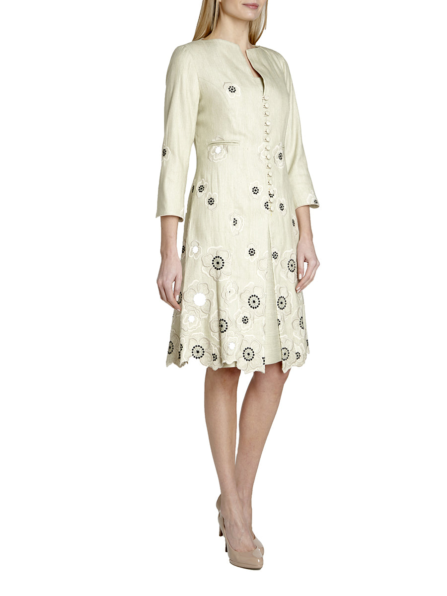Buckingham Coat Dawn Southwold Silk Suiting