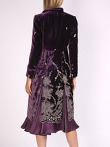 Eton coat Amethyst Bouverie Silk Velvet