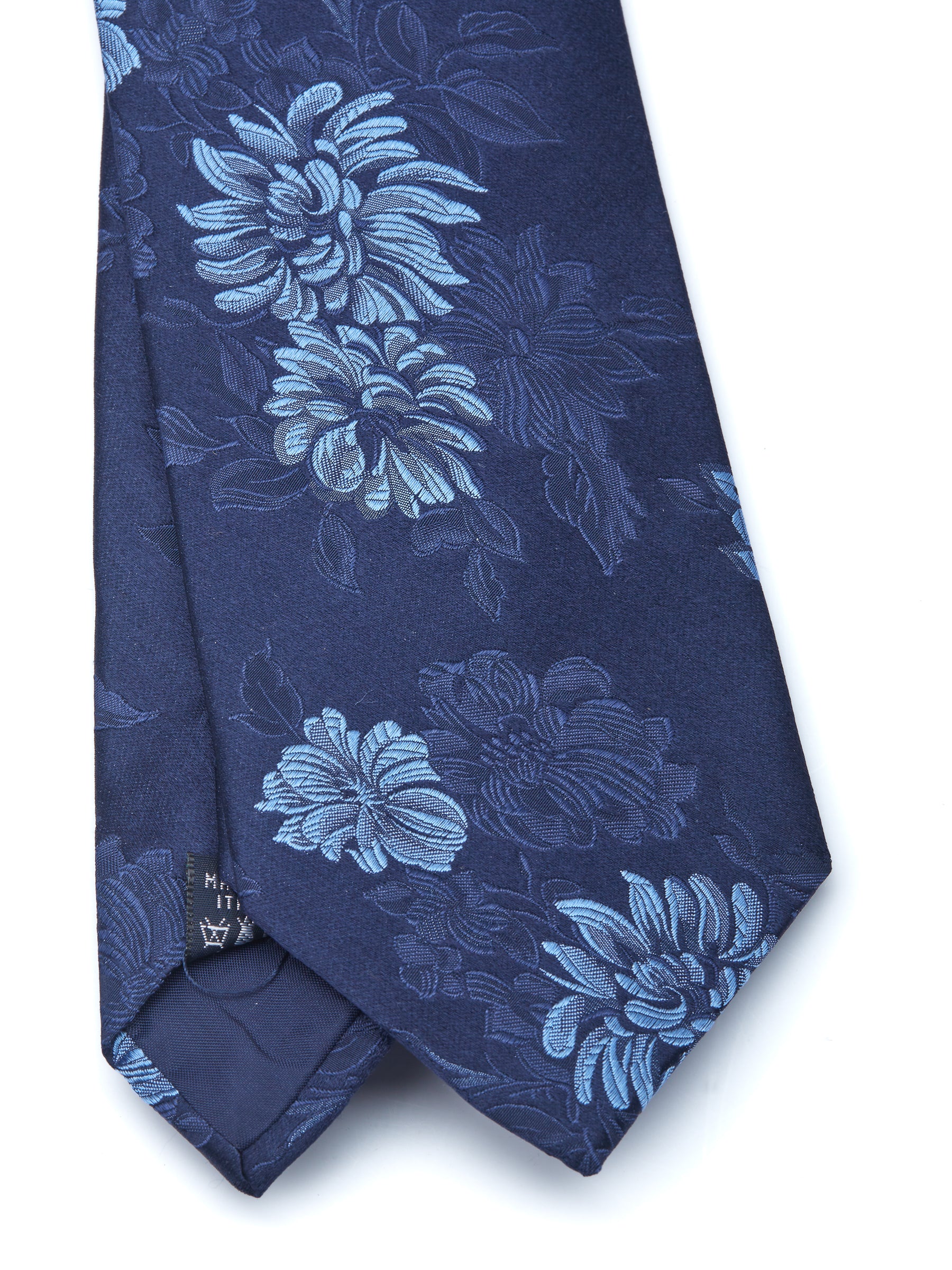 Blue Bourgainville Silk Tie