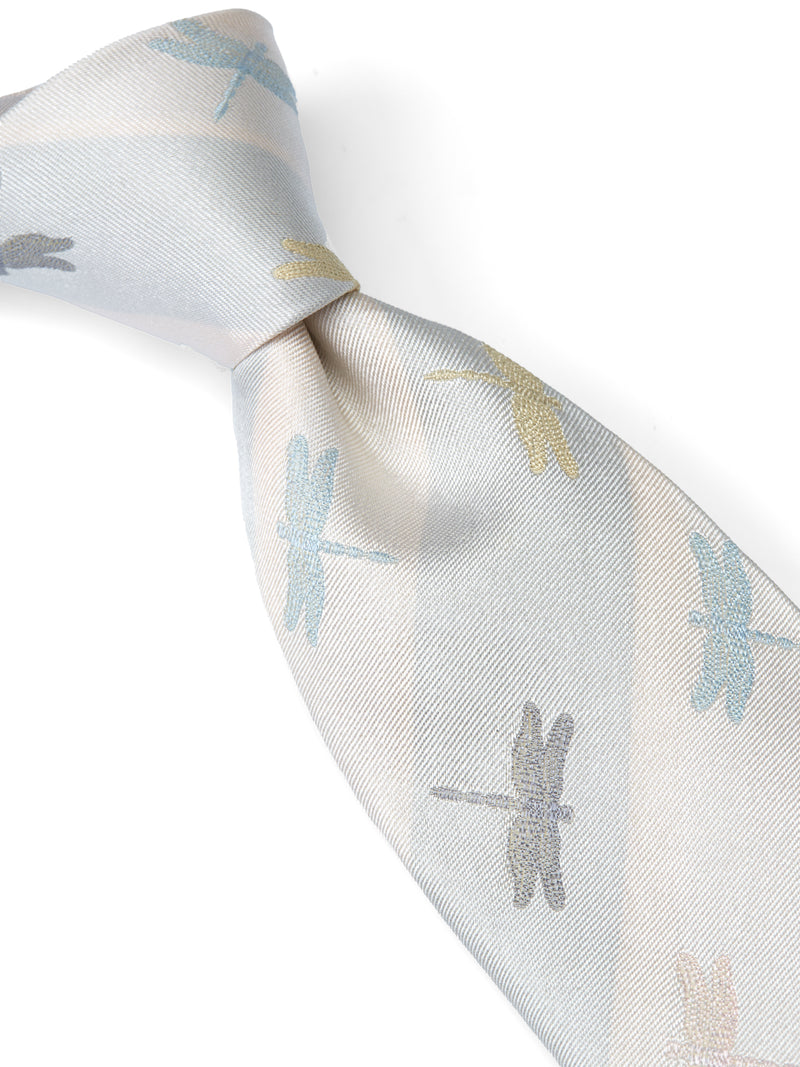 Multi Dragonfly Silk Tie
