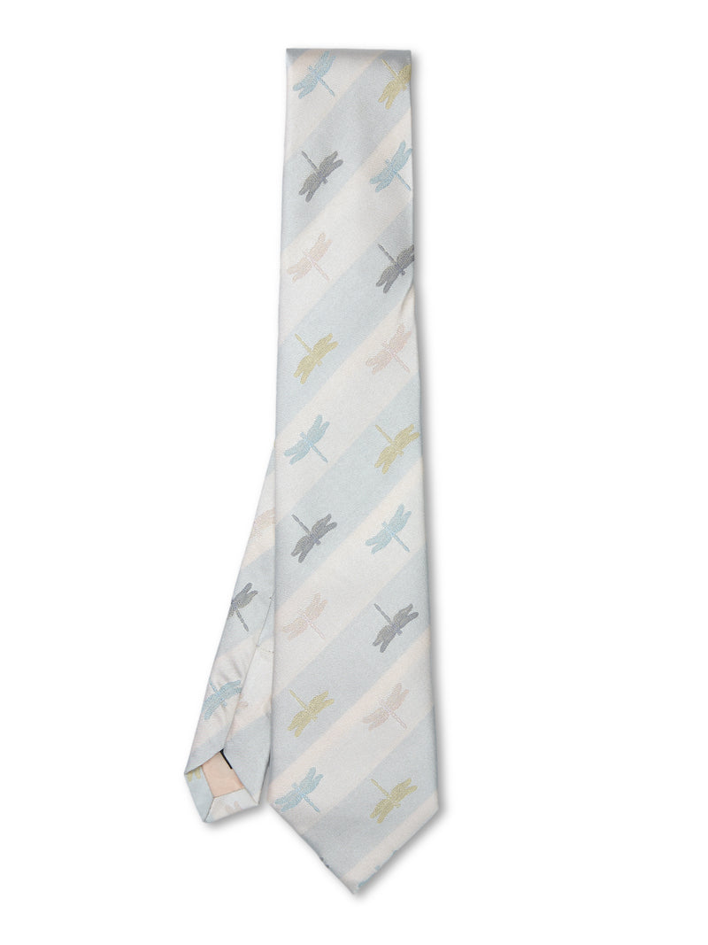 Multi Dragonfly Silk Tie