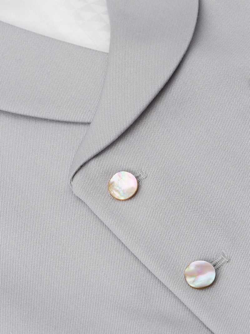 Dukes Dove Grey Double Breasted 8 Button Shawl Lapel Waistcoat