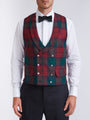 Tartan Lindsey Double Breasted Waistcoat with Lapel