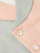 Pink/Pistachio Randwick Double Breasted 8 Button Shawl Lapel Waistcoat