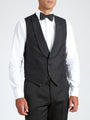 Midnight Vincent Wool Single Breasted 4 Button Shawl Lapel Waistcoat