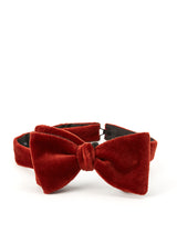 Rust Velvet Bow Tie