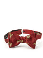 Red Gold Bees Silk Bow Tie
