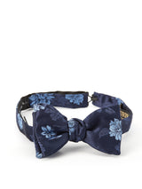 Blue Bourgainville Silk Bow Tie