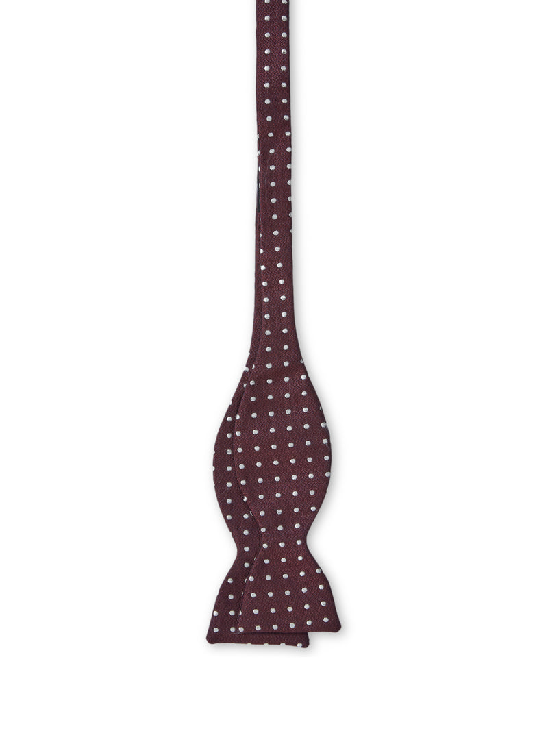Burgundy Pickwick Silk Pleated Cummerbund & Bow Tie Set
