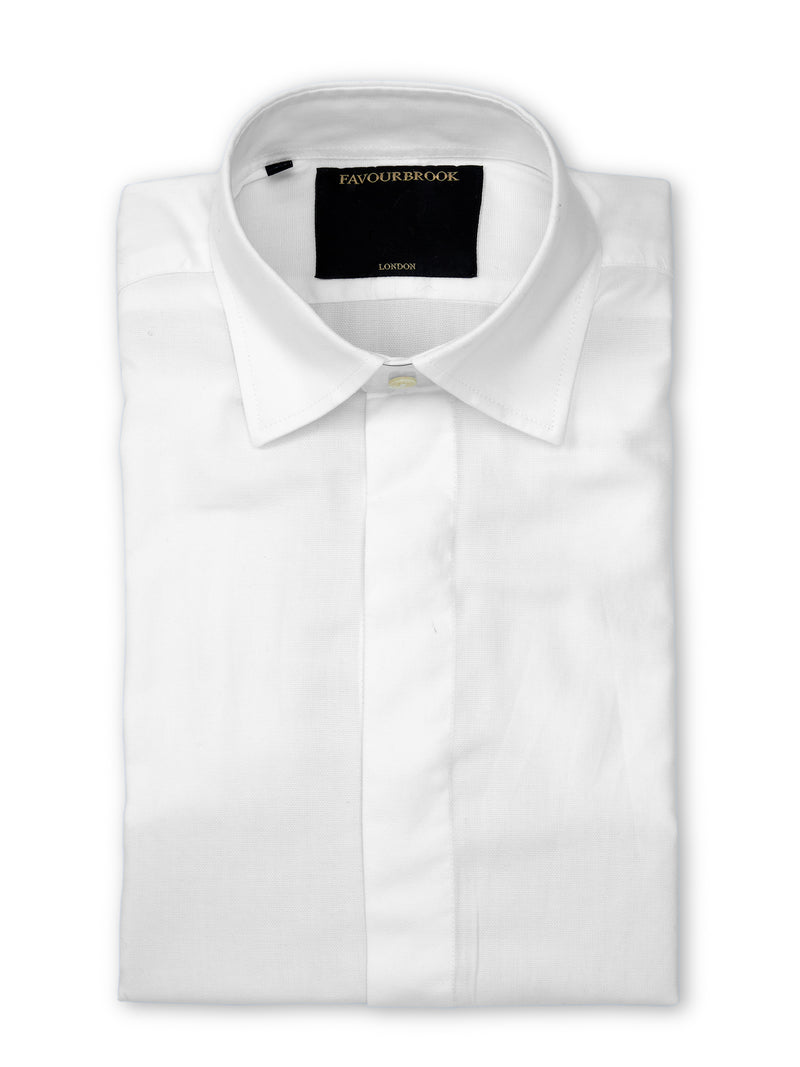 White Harland Cotton Ivy Shirt