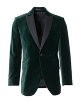 Racing Green Velvet Cotton Dinner Jacket