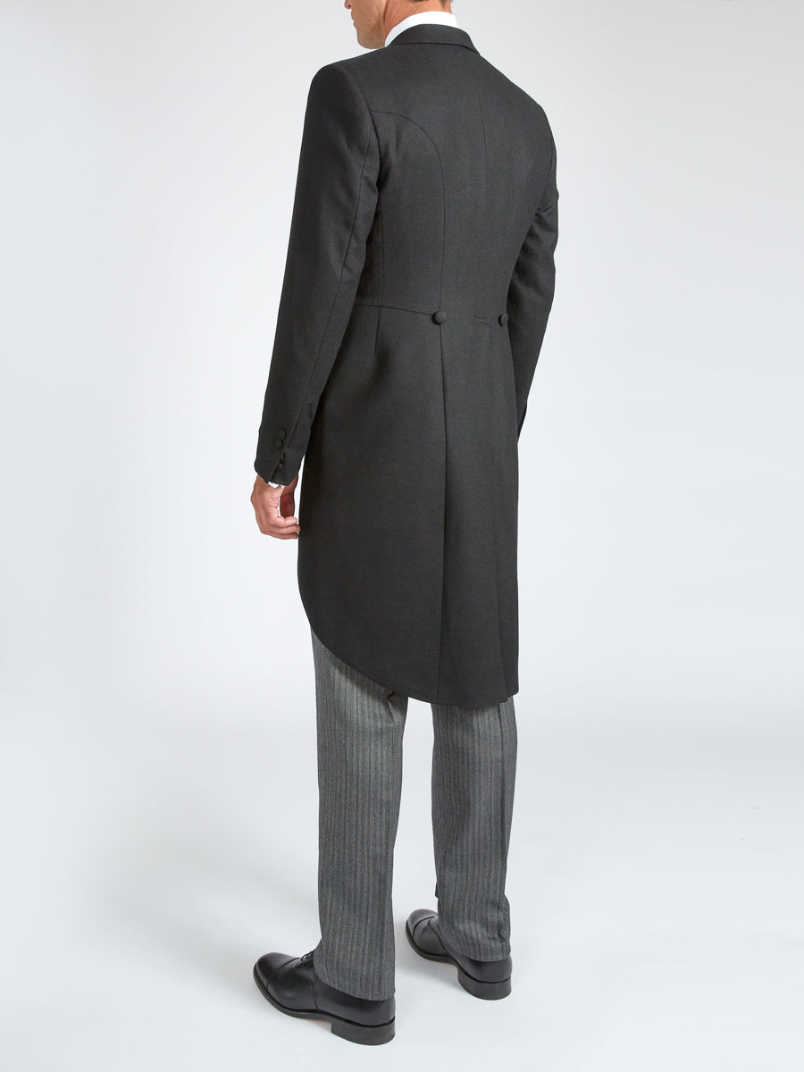 Black Seaton Cashmere Wool Morning Coat – Favourbrook