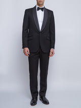 Black Hampton Shawl Lapel Wool Dinner Jacket