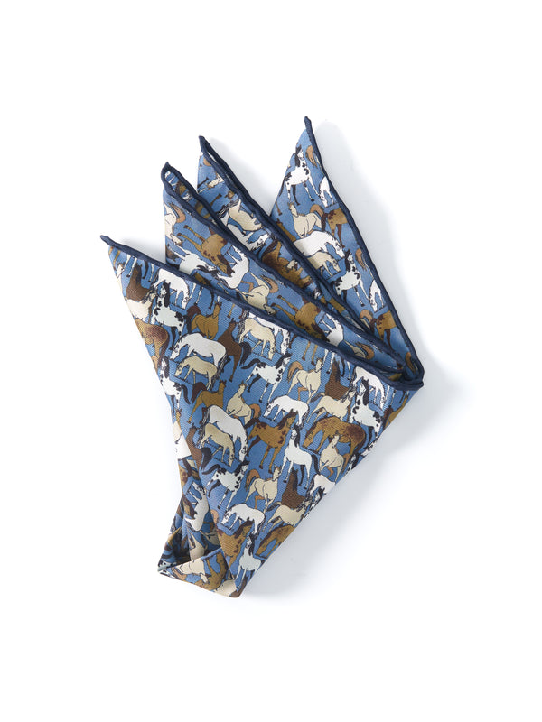 Blue Paddock Handkerchief