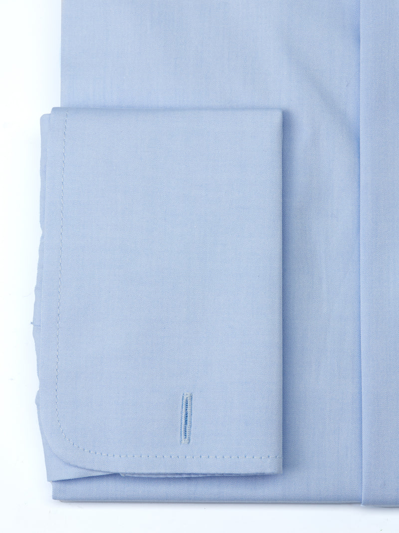 Pale Blue Poplin Cotton Gatsby Shirt