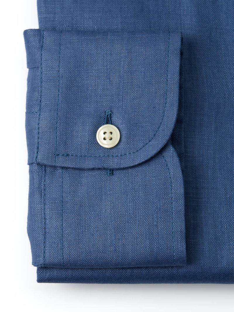 Lagan Blue Colne Linen Helford Shirt