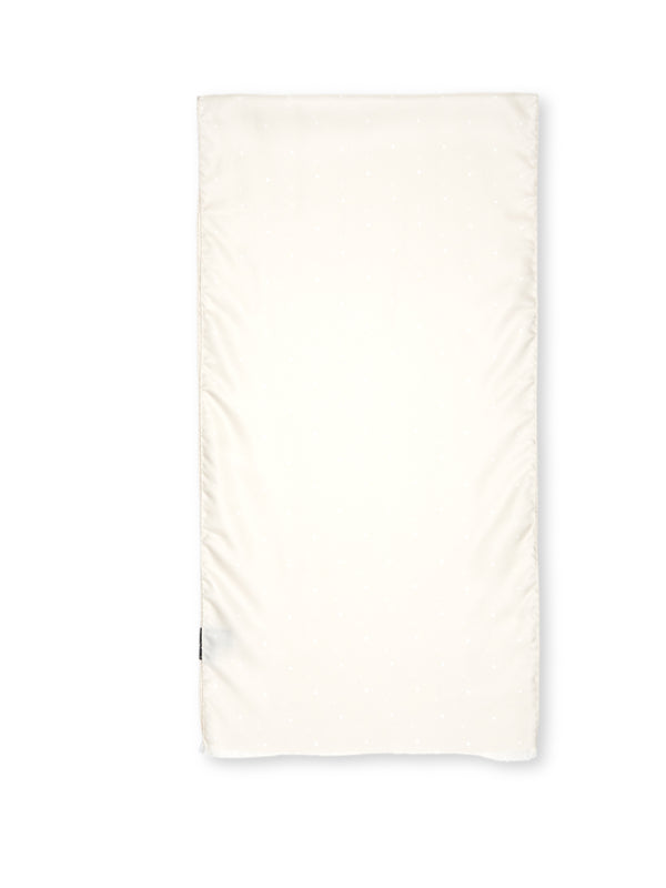Ivory Spot Silk Scarf