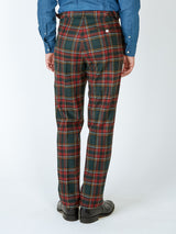 Multi Dunrobin Wool High Waist Flat Front Trousers