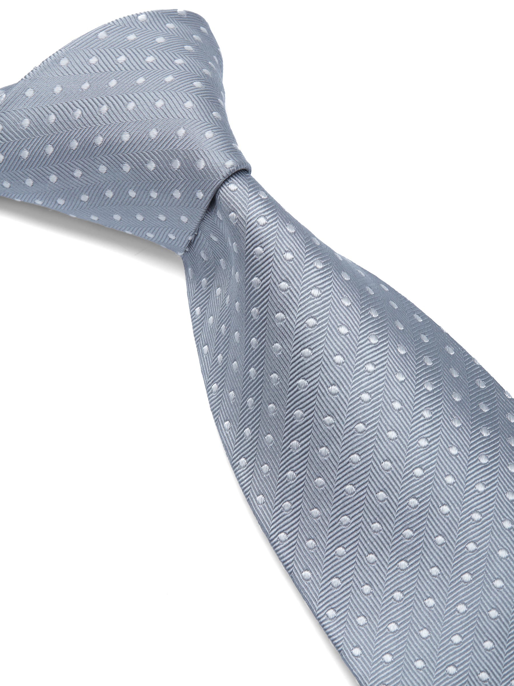 Albany Grey Silk Tie