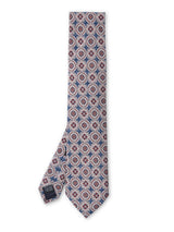 Blue/Burgundy Garston Silk Tie