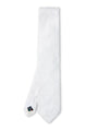 White Paisley Silk Tie