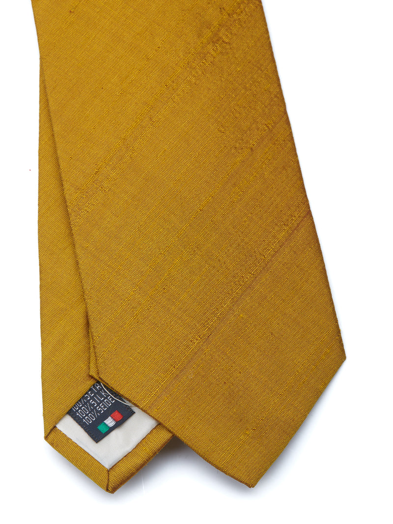 Mustard Douppion Silk Tie