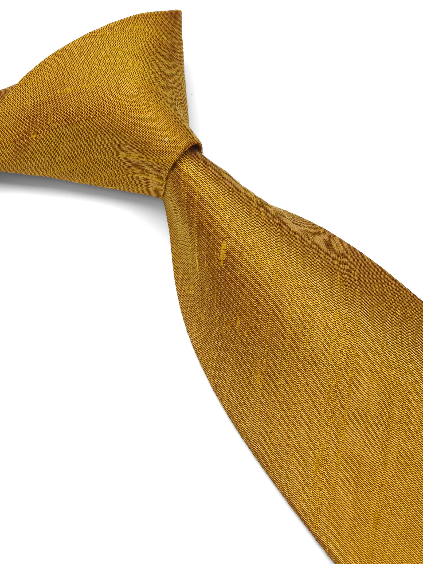 Mustard Douppion Silk Tie