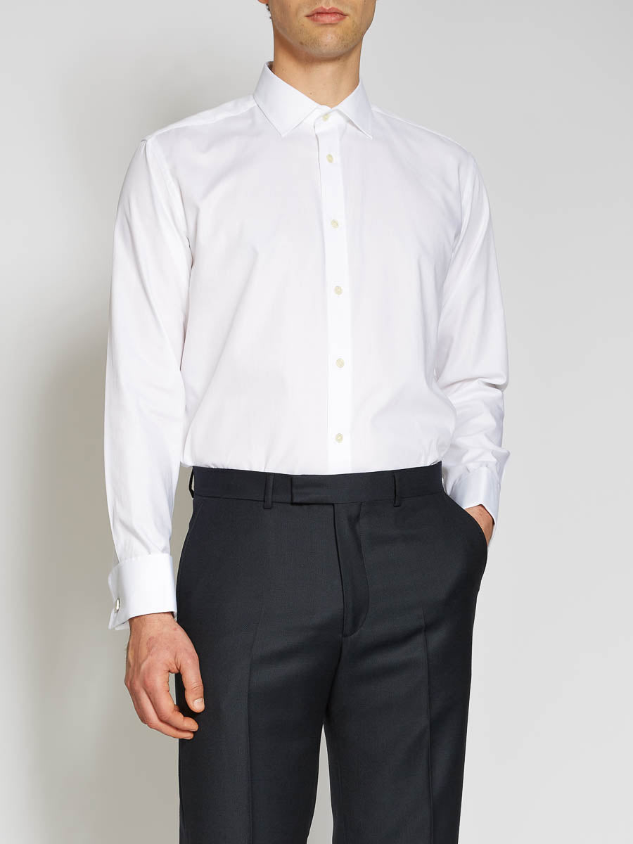 White Organic Herringbone Wedding Shirt – Favourbrook