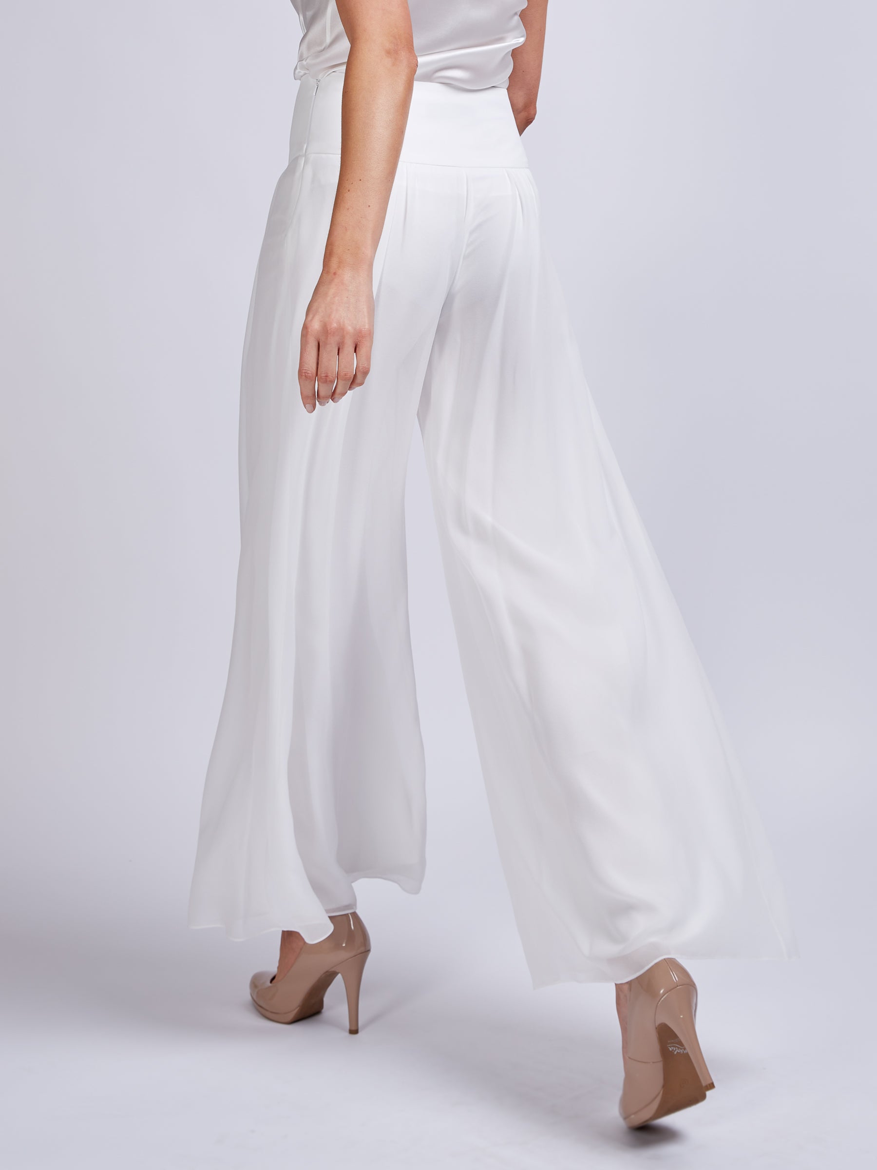 Plain white deals palazzo pants