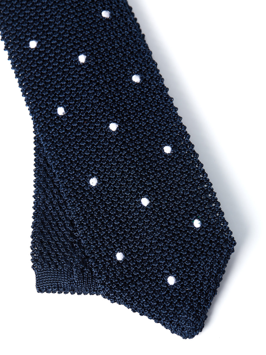 Midnight Bellagio Knitted Silk Tie