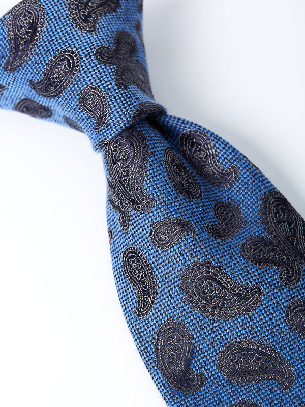 Cobalt Durlston Paisley Silk/Wool Tie