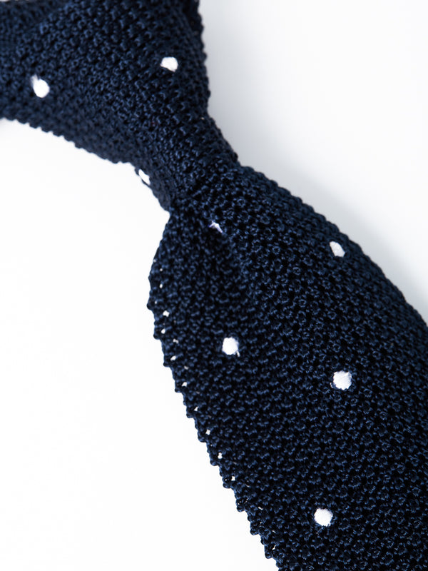 Midnight Bellagio Knitted Silk Tie