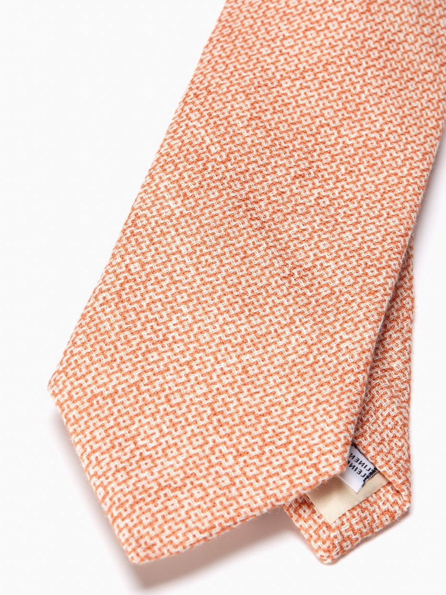 Coral Culcross Linen Tie