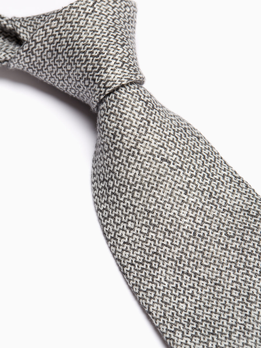 Charcoal Culcross Linen Tie