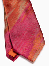Rust Ikat Silk Tie