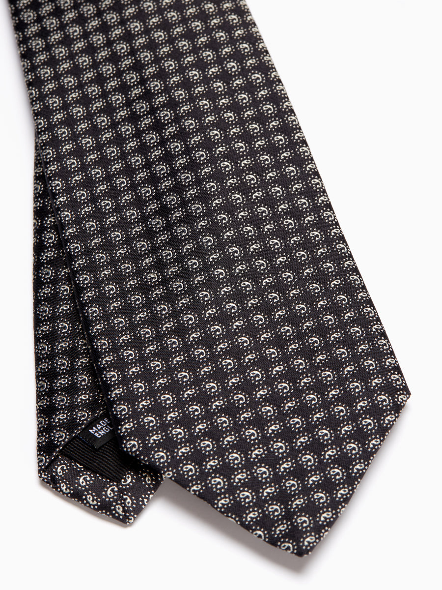 Charcoal Wentworth Silk Tie