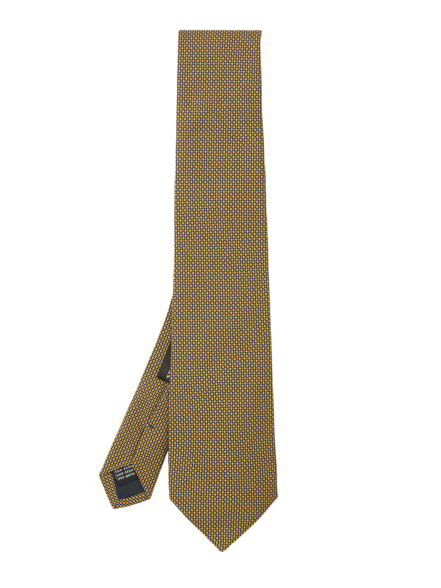 Yellow Sandford Silk Tie