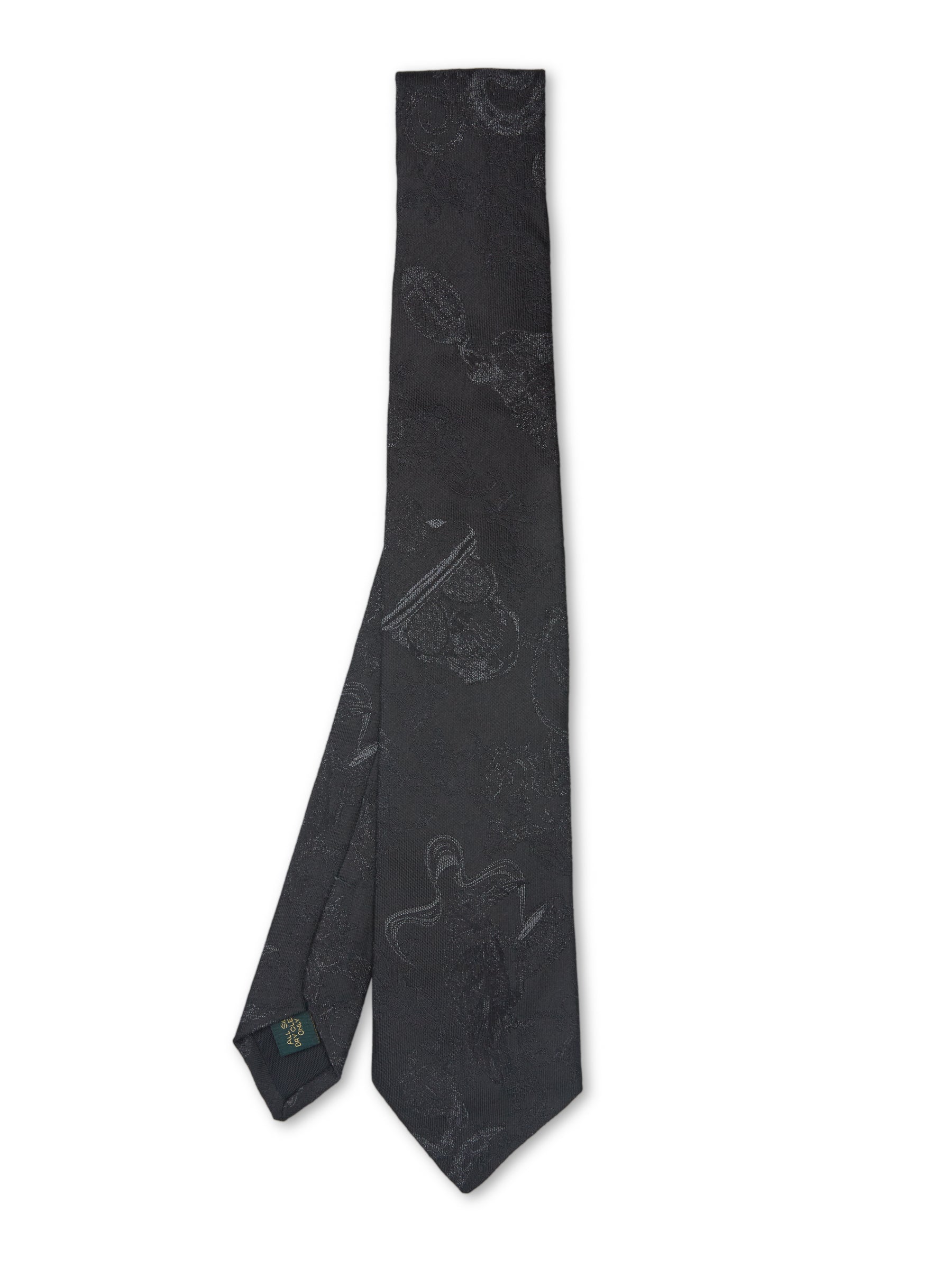 Black St Giles Silk Tie
