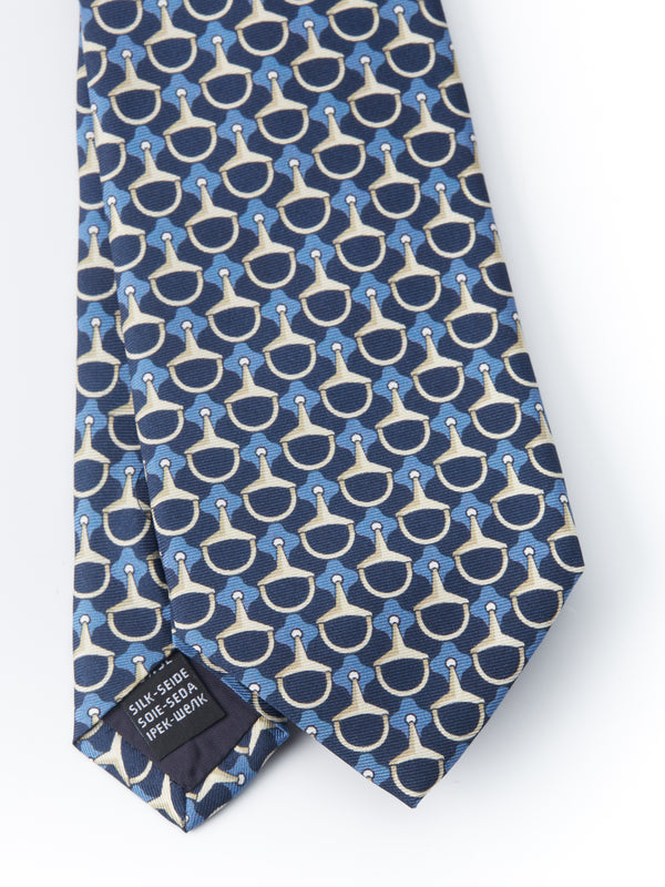 Blue Stirrup Tie