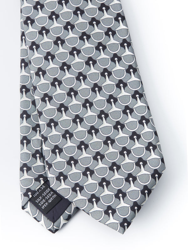 Grey Stirrup Tie