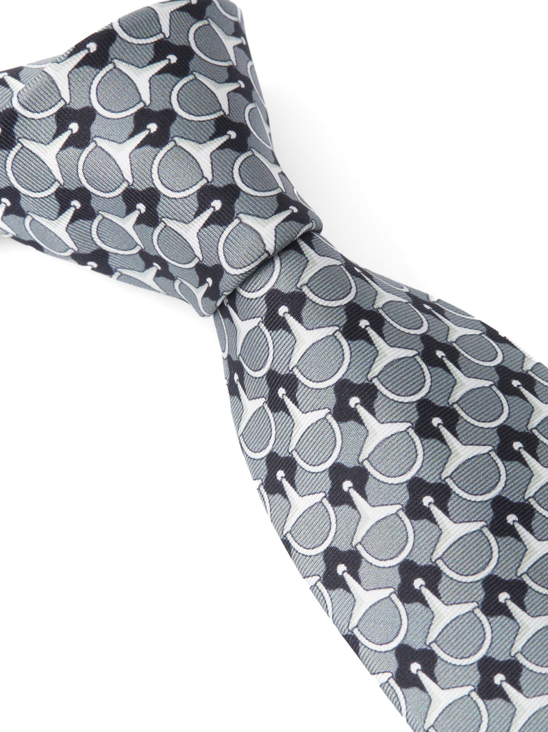Grey Stirrup Tie
