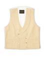 Sand Randwick Double Breasted 8 Button Shawl Lapel Piped Waistcoat