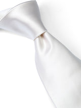 White Duchesse Satin Silk Tie