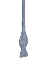 Blue Culcross Linen Bow Tie